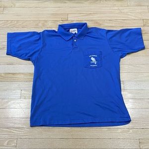 Vtg Hanes Air Force Academy Polo Shirt XL